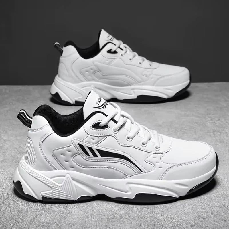 Zapatillas de piel transpirables personalizables con soporte antideslizante y acolchado