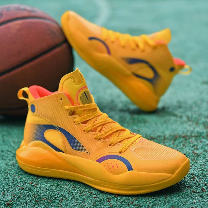 High-Performance Basketball Shoes with Shock Absorption and Breathable Design