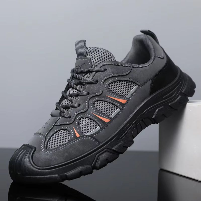 Men's Breathable Casual Sneakers with Thick Rubber Outsole for Outdoor Activities 3