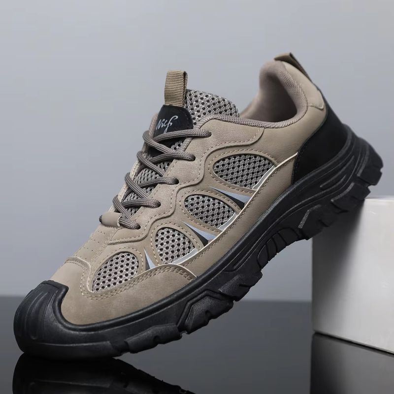 Men's Breathable Casual Sneakers with Thick Rubber Outsole for Outdoor Activities 2